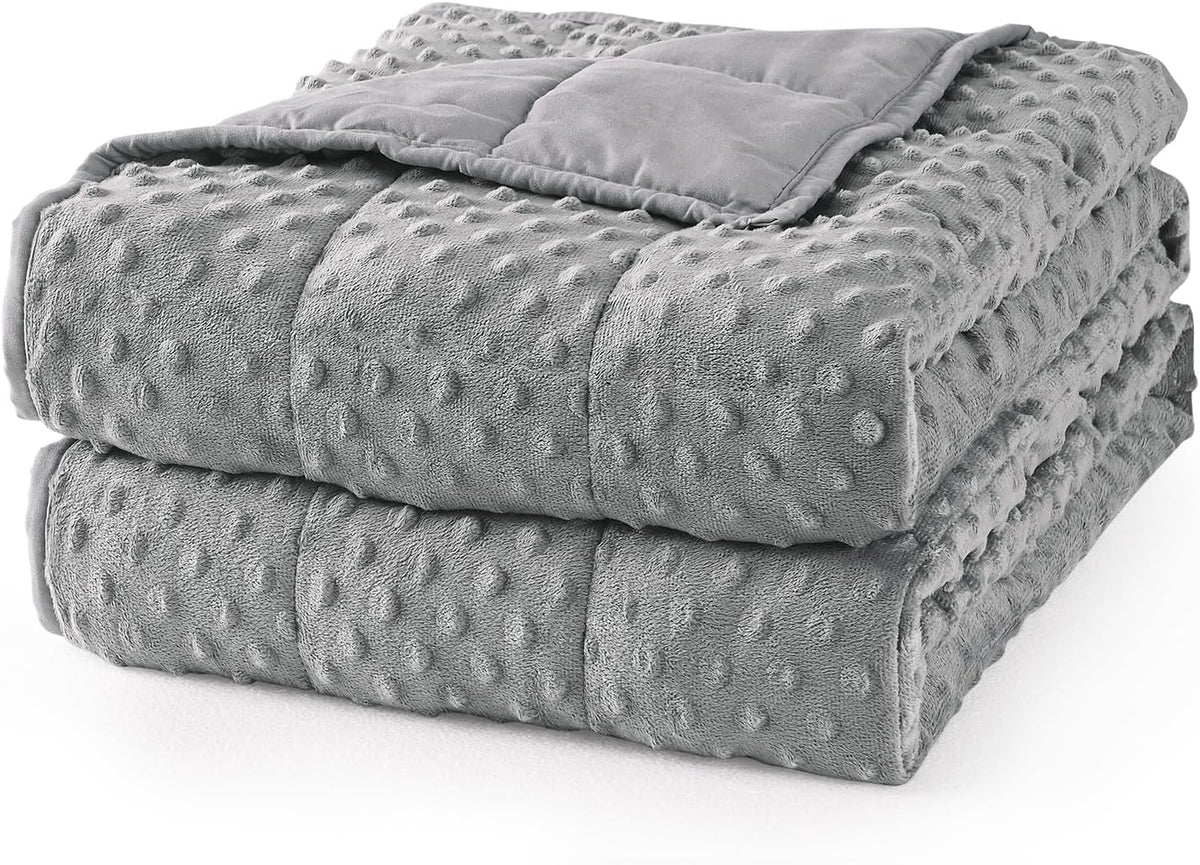 Cooling Weighted Blanket for Adults, Queen Size 15 Lbs, 60″X80″