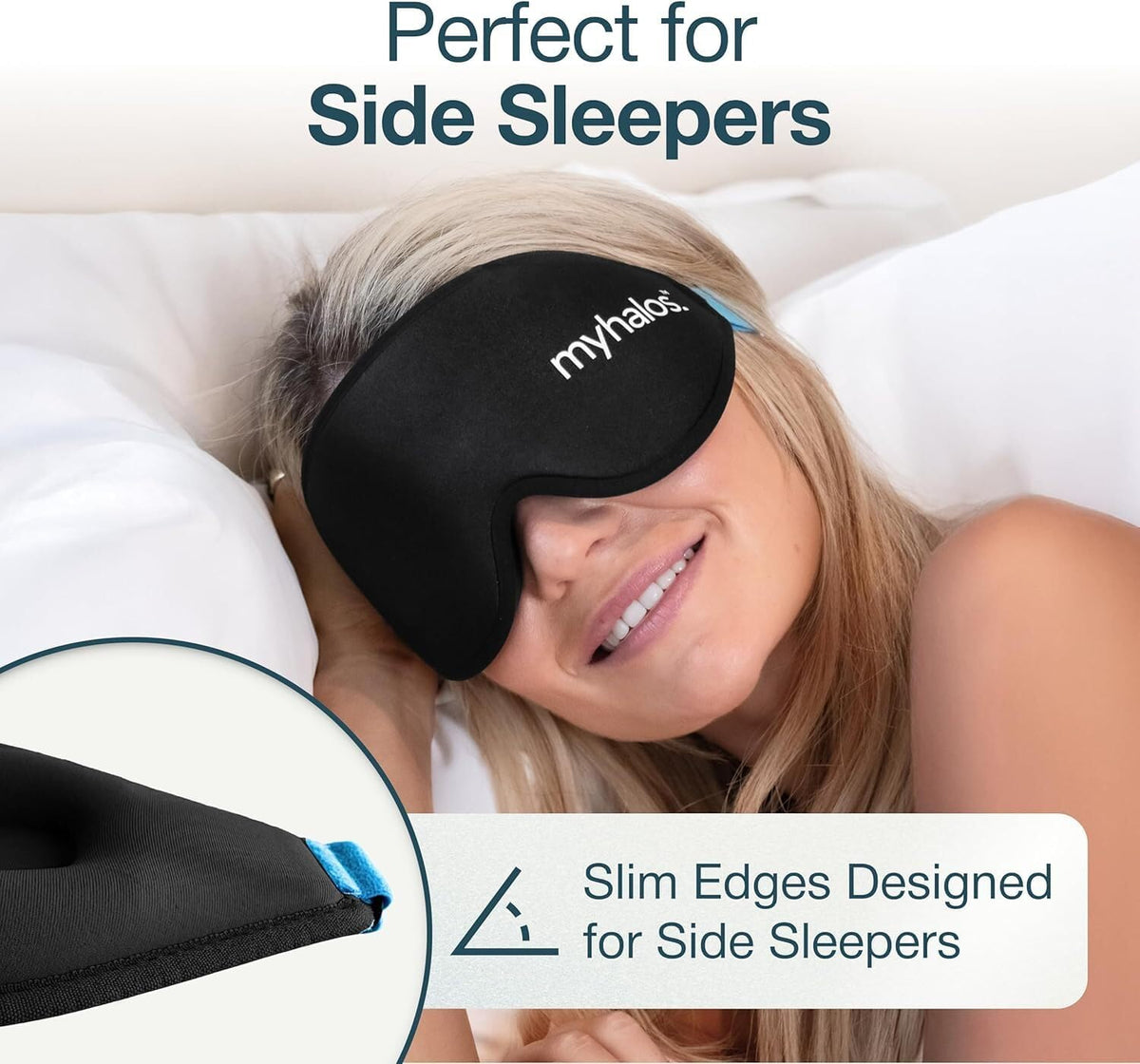 3D Blackout Sleep Mask – Contoured & Adjustable