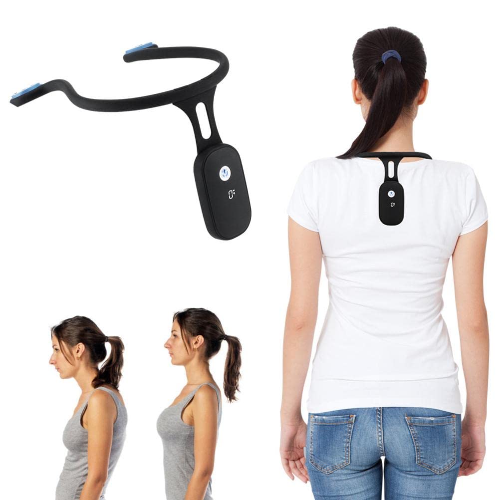 Smart Neck Posture Corrector - Rechargeable Silicone Automatic Induction Posture Trainer, Invisible Wear for Adults & Kids, Upper Back Support for Office Work & Study