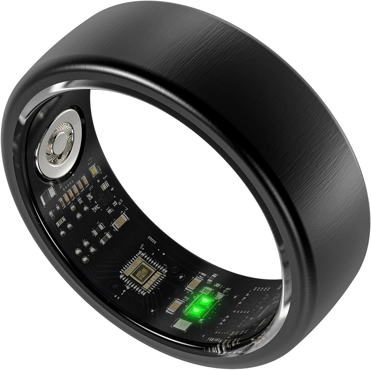 Smart Ring Health & Fitness Tracker – Black