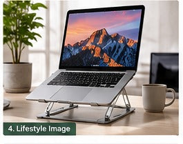 Laptop stand non-slip detail