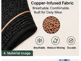 Adjustable posture corrector strap detail