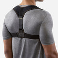 Black copper-infused posture support brace